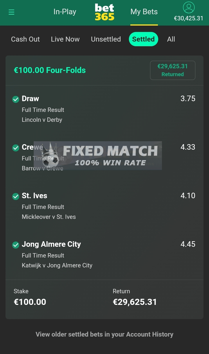Bet 365 Sure Weekly Tickets