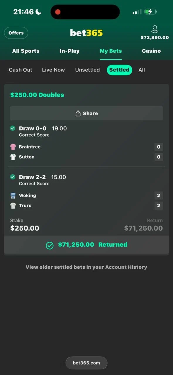 bet365 fixed match